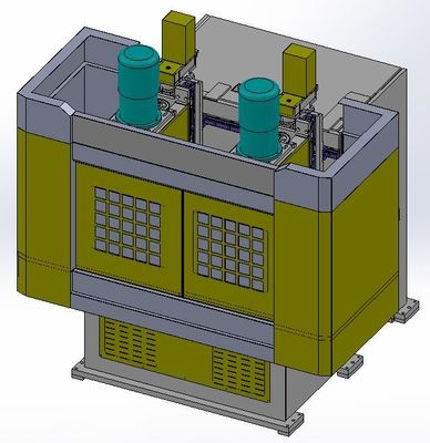 Máy khoan mặt bích kim loại CNC tốc độ cao với hệ thống 2 trục chính của Siemens