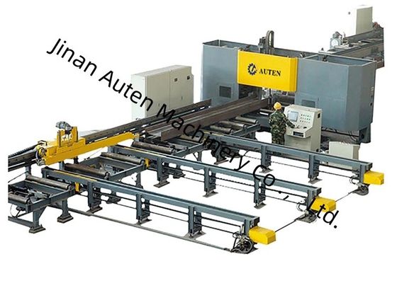 Máy khoan, khắc và cắt dầm CNC BT40 ba trục, chiều dài dầm 2000～13000mm