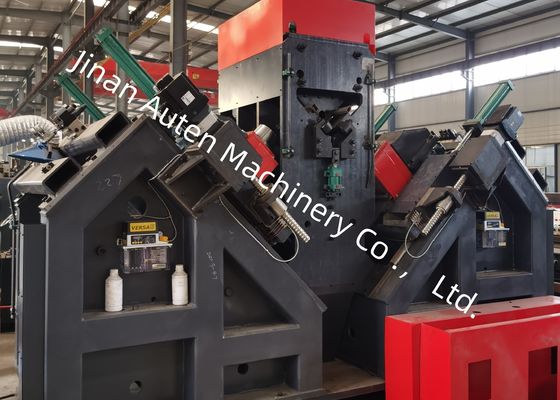 Dây chuyền máy khoan và đánh dấu thép góc CNC lực 1000KN, 9 trục CNC