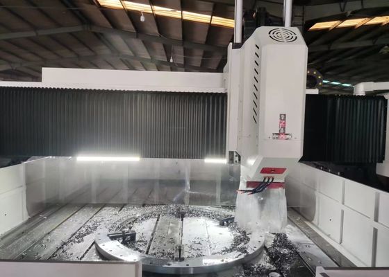 Kích thước tổng thể 9000x7500x4000mm Máy khoan, đánh dấu mặt bích CNC kiểu cổng trục Trục chính BT50 Côn
