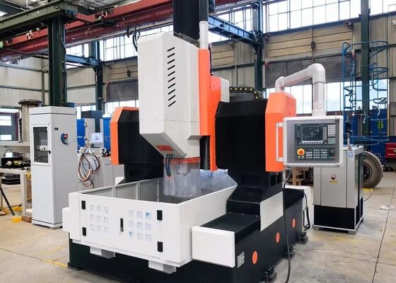 Máy khoan CNC mặt bích kim loại tấm có bộ thay dao tự động, đường kính khoan 80mm