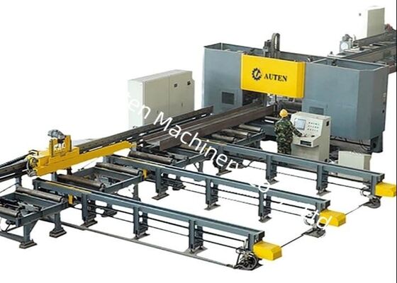 7 CNC trục công nghiệp thép CNC kim loại Cnc 3D H I Beam khoan máy cắt PLC điều khiển