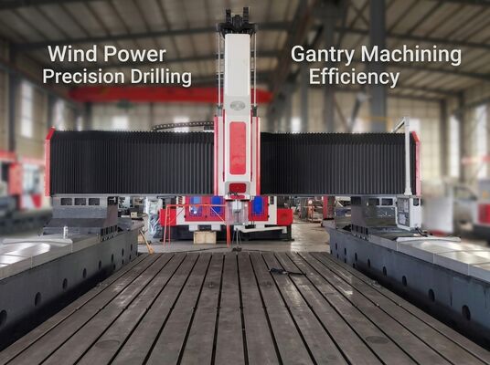 Áp dụng cho ngành công nghiệp sản xuất điện gió Máy khoan Gantry CNC Mô hình PHD4080
