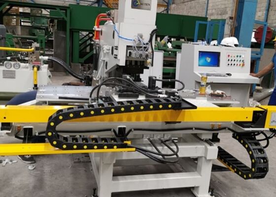 Ứng dụng cho ngành công nghiệp cấu trúc thép Cnc máy đâm tấm 800/1200KN lực đánh dấu