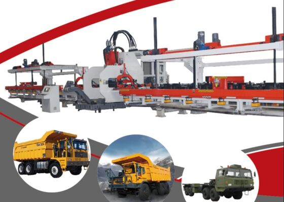 Xe xây dựng được sử dụng CNC xe tải hạng nhẹ tấm chùm đâm tấm kim loại dây chuyền chế biến