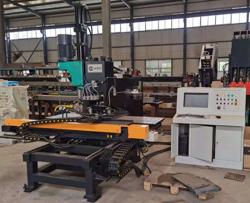 1200KN Servo Feed khoan lực Cnc tấm lỗ máy khoan với 26mm Max đâm đường kính