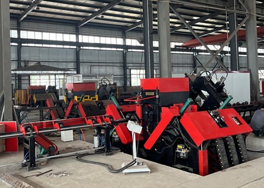 Máy dây góc CNC tự động hiệu quả cao cho khoan và đóng dấu thép góc lớn