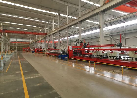 Xử lý kim loại tấm 15000x380 mm Cỡ đồ đạc 35 tấn Máy đâm tấm CNC cho chùm chiều dài ô tô