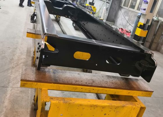 Xử lý kim loại tấm 15000x380 mm Cỡ đồ đạc 35 tấn Máy đâm tấm CNC cho chùm chiều dài ô tô