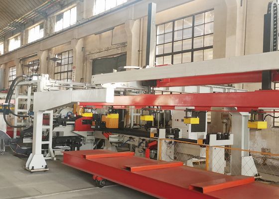 Dây chuyền sản xuất dập CNC tấm phẳng dầm dọc ô tô dài 4000 - 8000mm, lực danh định 1200KN
