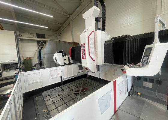 Gantry Height 800mm CNC Gantry Machining Flange Plate Drilling Machine Spindle coni BT50