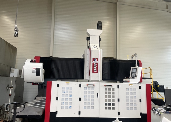 Gantry Height 800mm CNC Gantry Machining Flange Plate Drilling Machine Spindle coni BT50