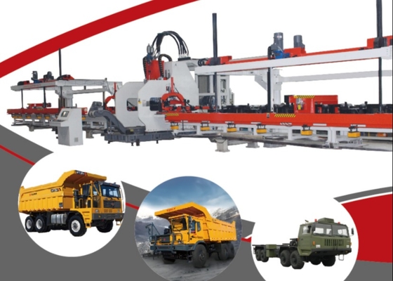 Đường dây sản xuất đâm tấm CNC 120 tấn lực danh nghĩa 25 mô-đun cho xe tải