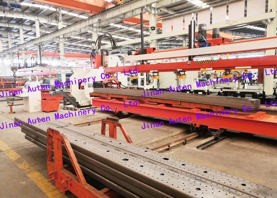 Đường dây sản xuất đâm tấm CNC 120 tấn lực danh nghĩa 25 mô-đun cho xe tải