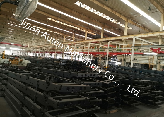 Dây chuyền sản xuất đột CNC dầm xe tải độ dày tấm 4-9mm, chiều dài phôi 4000-12000 mm