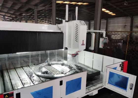 Máy khoan phay mặt bích tấm CNC kích thước phôi 4000x1600mm, chiều cao cổng 800mm