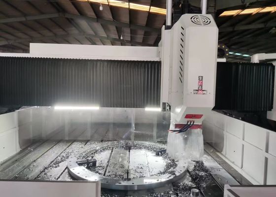 Máy khoan phay mặt bích tấm CNC kích thước phôi 4000x1600mm, chiều cao cổng 800mm