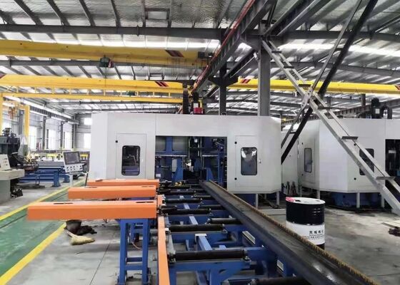 1250x600mm Độ rộng Độ cao Máy khoan 3D CNC Beam BT40 Spindles For Steel Structure Application