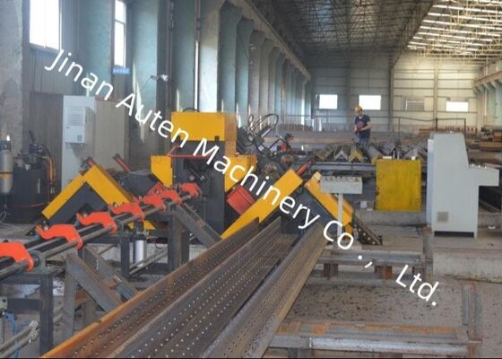 Máy gia công thép góc CNC dùng trong tháp đường dây truyền tải, tốc độ cắt và khoan 200m/phút