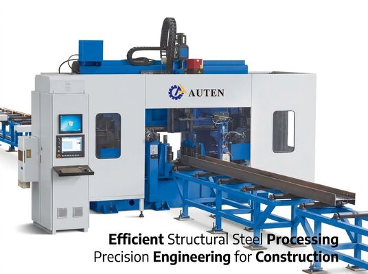 Dự án Cầu Kỹ thuật Xây dựng Cnc Beam Drilling Machine Line BT40 Main Spindle