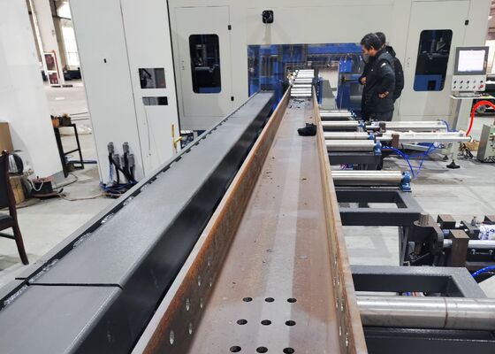 Dự án Cầu Kỹ thuật Xây dựng Cnc Beam Drilling Machine Line BT40 Main Spindle