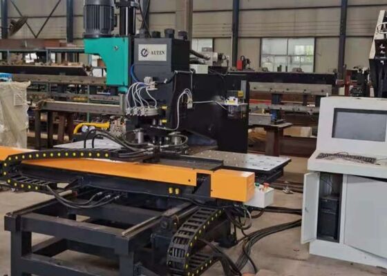 Đường kính khoan tối đa 50mm Máy đục lỗ tấm Cnc cho các thành phần tấm thép