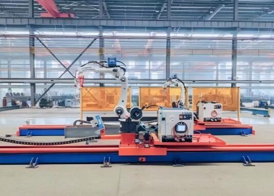 Robot hàn ray trực giao sải tay 2010mm cho dầm cầu cột thép hình chữ H