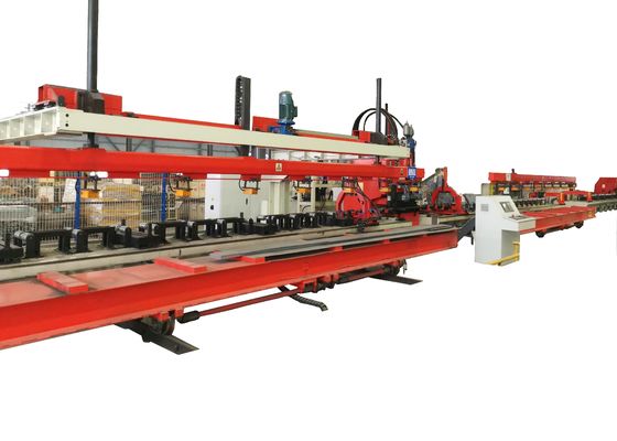 Xử lý kim loại tấm 15000x380 mm Cỡ đồ đạc 35 tấn Máy đâm tấm CNC cho chùm chiều dài ô tô
