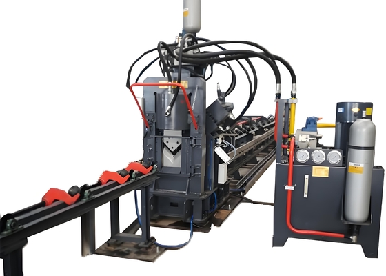 CNC hoàn toàn tự động góc thép đâm đánh dấu và dây cắt máy tích hợp