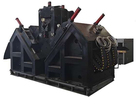 3 Máy khoan trên mỗi mặt của Dây chuyền máy khoan và ta rô góc CNC Tốc độ nạp 40m/phút
