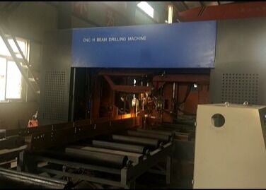 Cơ cấu thép Cnc H Beam Metal Cutting PLC Motor Bearing 55kW Power Máy khoan CNC