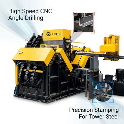 Đường kính khoan tối đa 40mm Máy khoan thép góc Cnc có làm mát bên ngoài