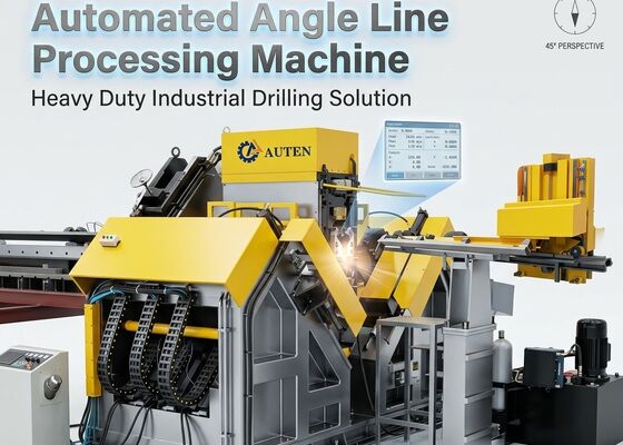 Được sử dụng cho khung thép Dây chuyền máy khoan thép góc Cnc với hệ thống thủy lực