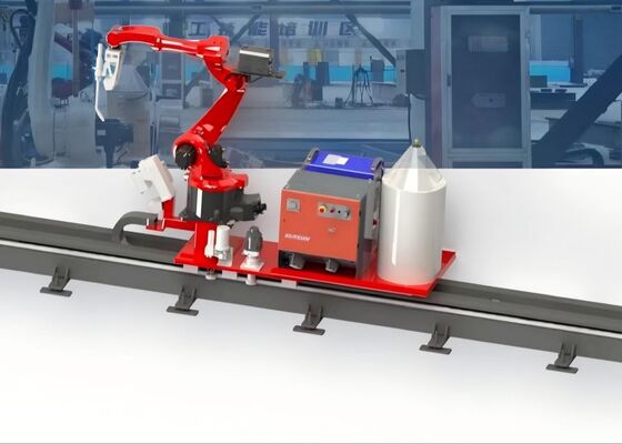 Robot hàn ray trực giao sải tay 2010mm cho dầm cầu cột thép hình chữ H