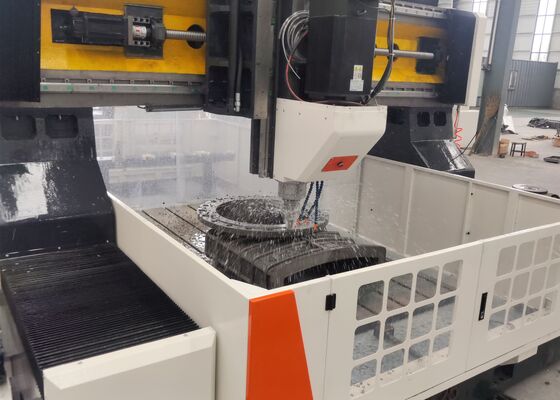 Cỗ máy khoan tấm CNC tốc độ cao lớn và máy mài cho sườn