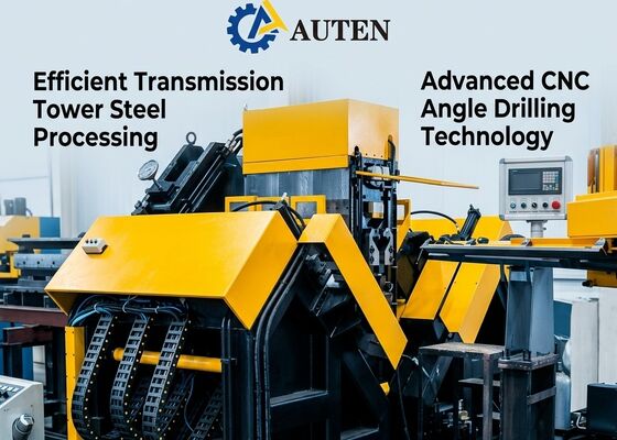 Máy Khoan và Đánh Dấu Góc CNC Công Nghiệp Cho Sản Xuất Tháp Điện