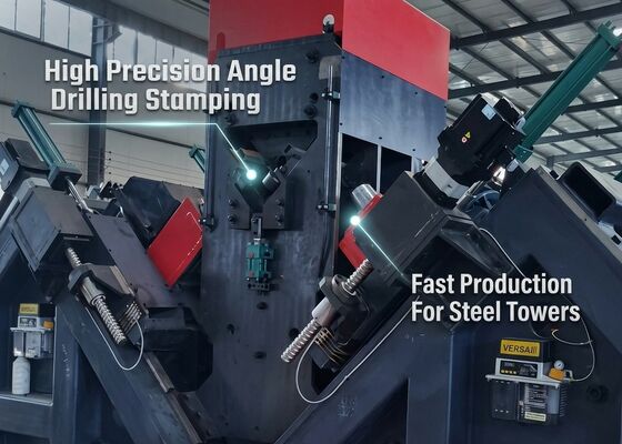 Máy khoan góc CNC thông minh và đánh dấu với 6 đầu khoan