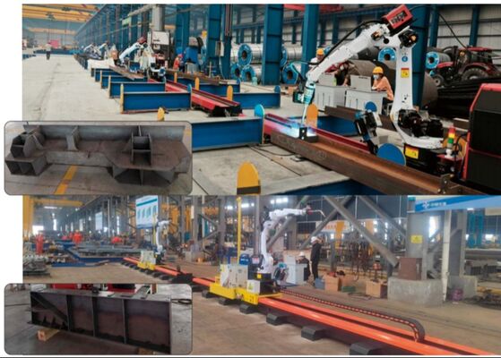 Công nghiệp cấu trúc thép sử dụng robot hàn thông minh BR-2010A Pro/DG9 Robot hàn loại đường sắt mặt đất