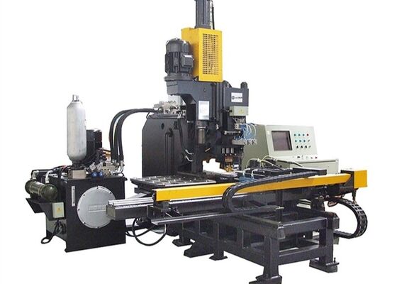 Máy đánh dấu và khoan tấm CNC với ba trạm chết cho tấm thép
